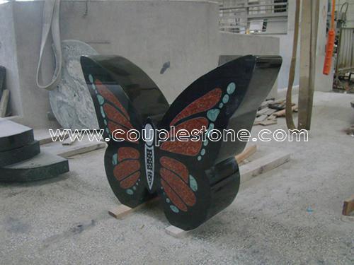Butterfly shape headstone